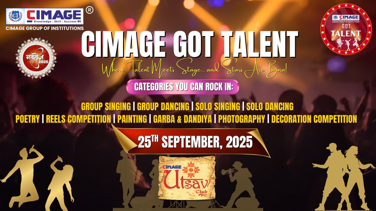 Navtej 2025: CIMAGE Welcomes Freshers with CIMAGE Got Talent & Garba Nights